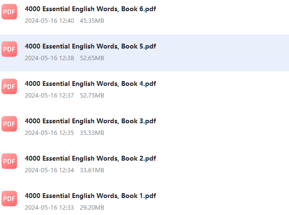 4000 Essential English Words  Second Edtion  full 6 books-艾瑞克网