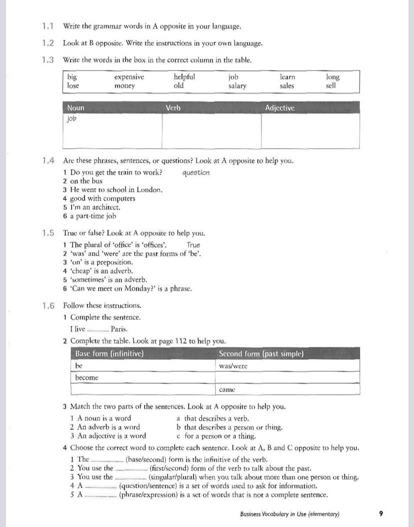 Business Vocabulary in Use Elementary-艾瑞克网